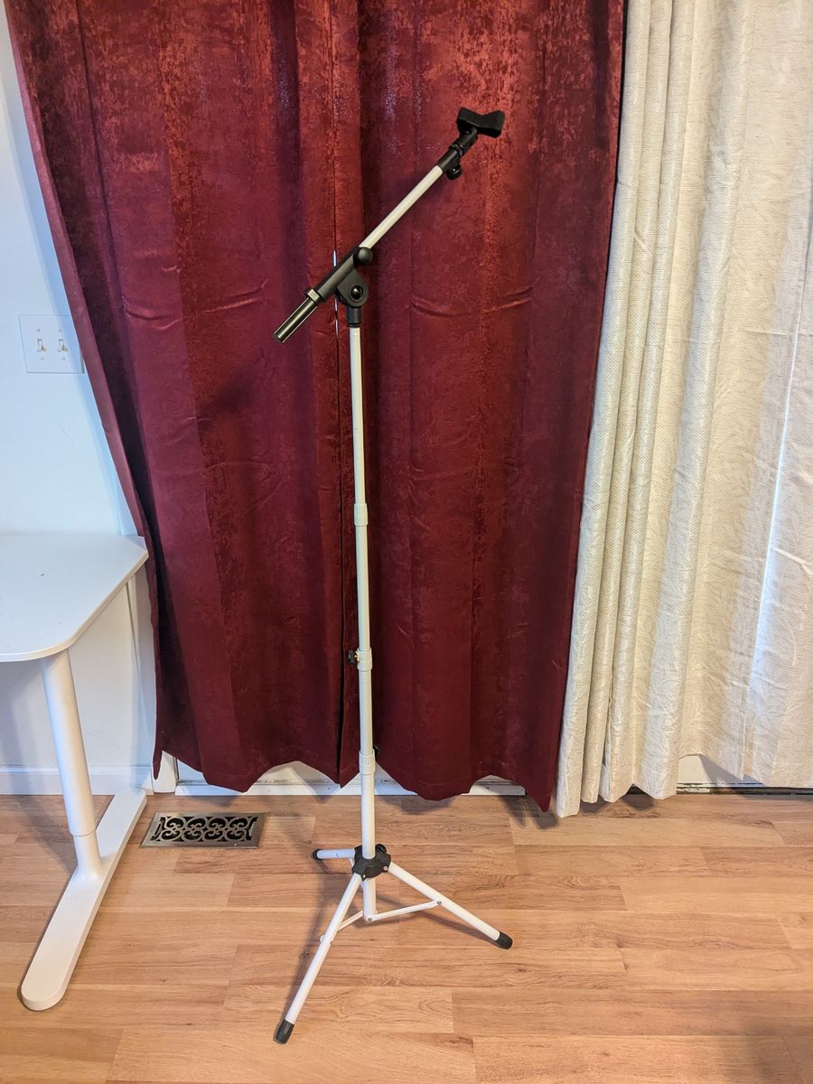 White Microphone Stand