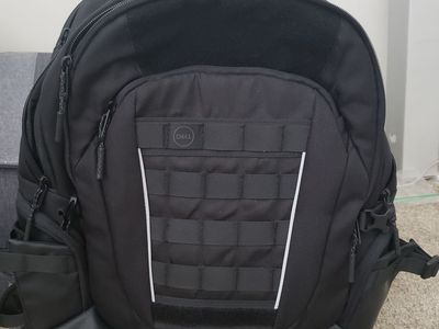 Dell Black Professional Laptop Backpack and Briefcase Set