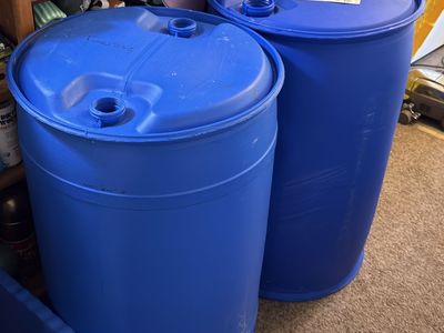 2 55 gallon drums food grade