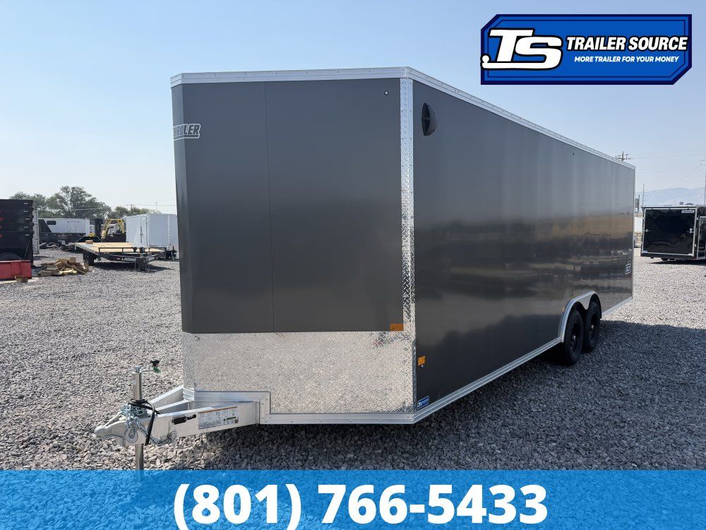 8.5x24 Alcom Aluminum EZ Hauler XLT Auto Trailer - 7'0" Interior - 10K GVWR - Dovetail