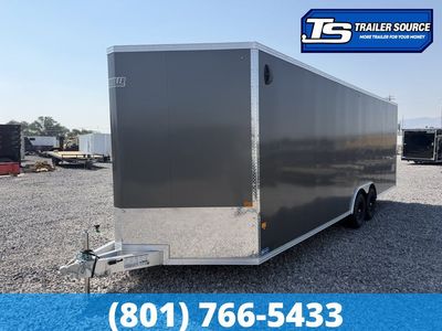 8.5x24 Alcom Aluminum EZ Hauler XLT Auto Trailer - 7'0" Interior - 10K GVWR - Dovetail