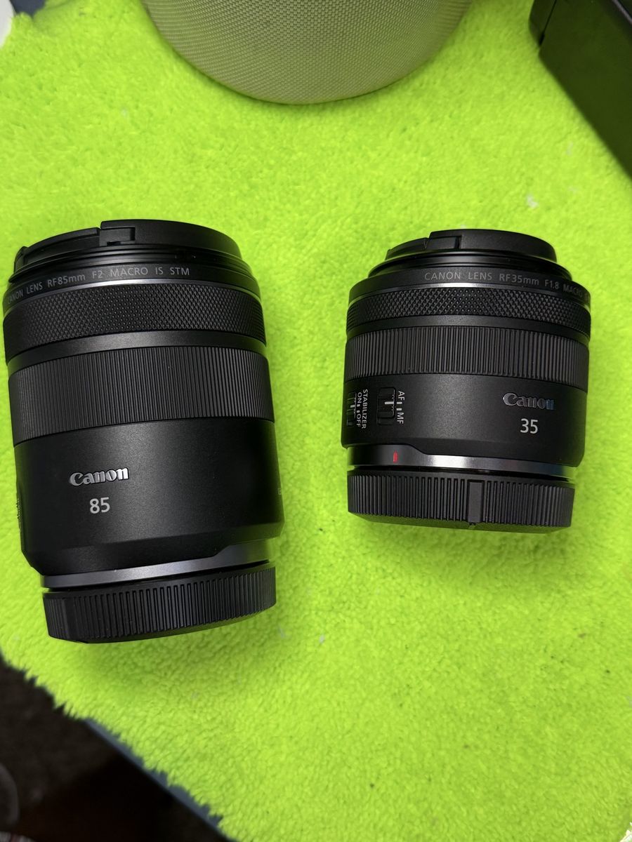 Canon rf35 450$, 85mm 550$