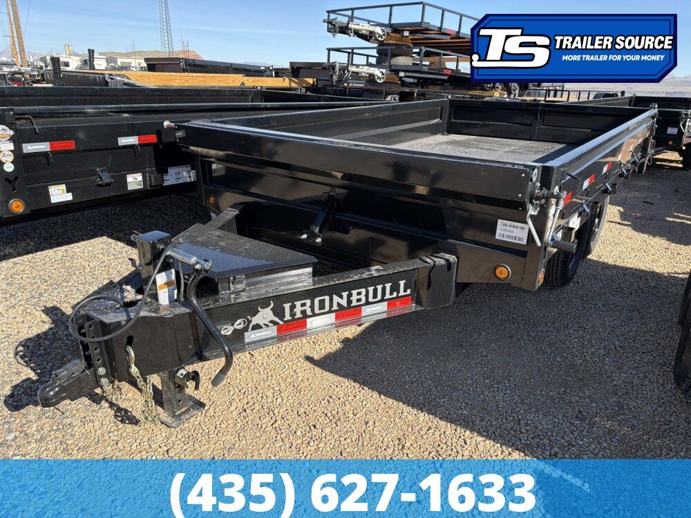 8x14 Iron Bull DDP Dump Trailer - 18" Sides - 15K GVWR