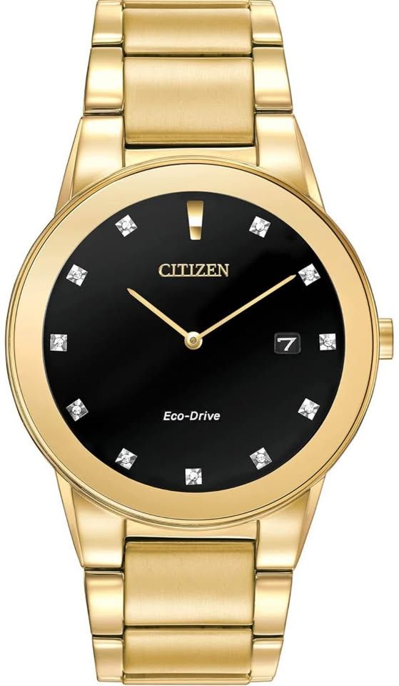 Citizen Eco-Drive Axiom Mens Watch, Stainless Steel - Gold (Used)