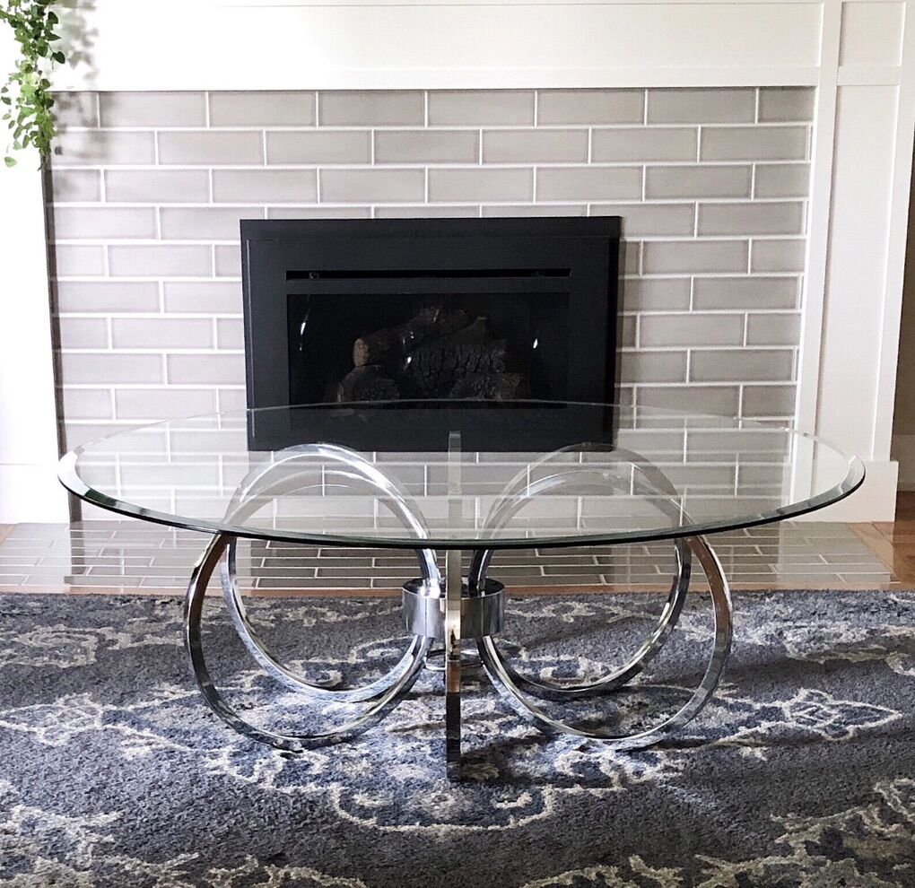 Mid Century Modern Chrome Table Base