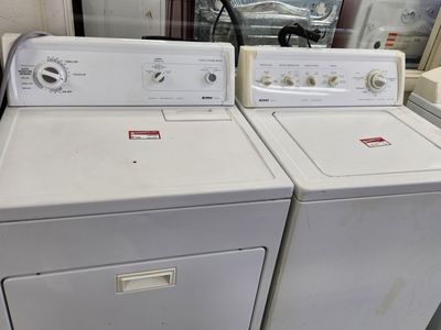 Kenmore White Washer and Dryer Set - Top Load Washer, Electric Dryer with Multiple Cycles