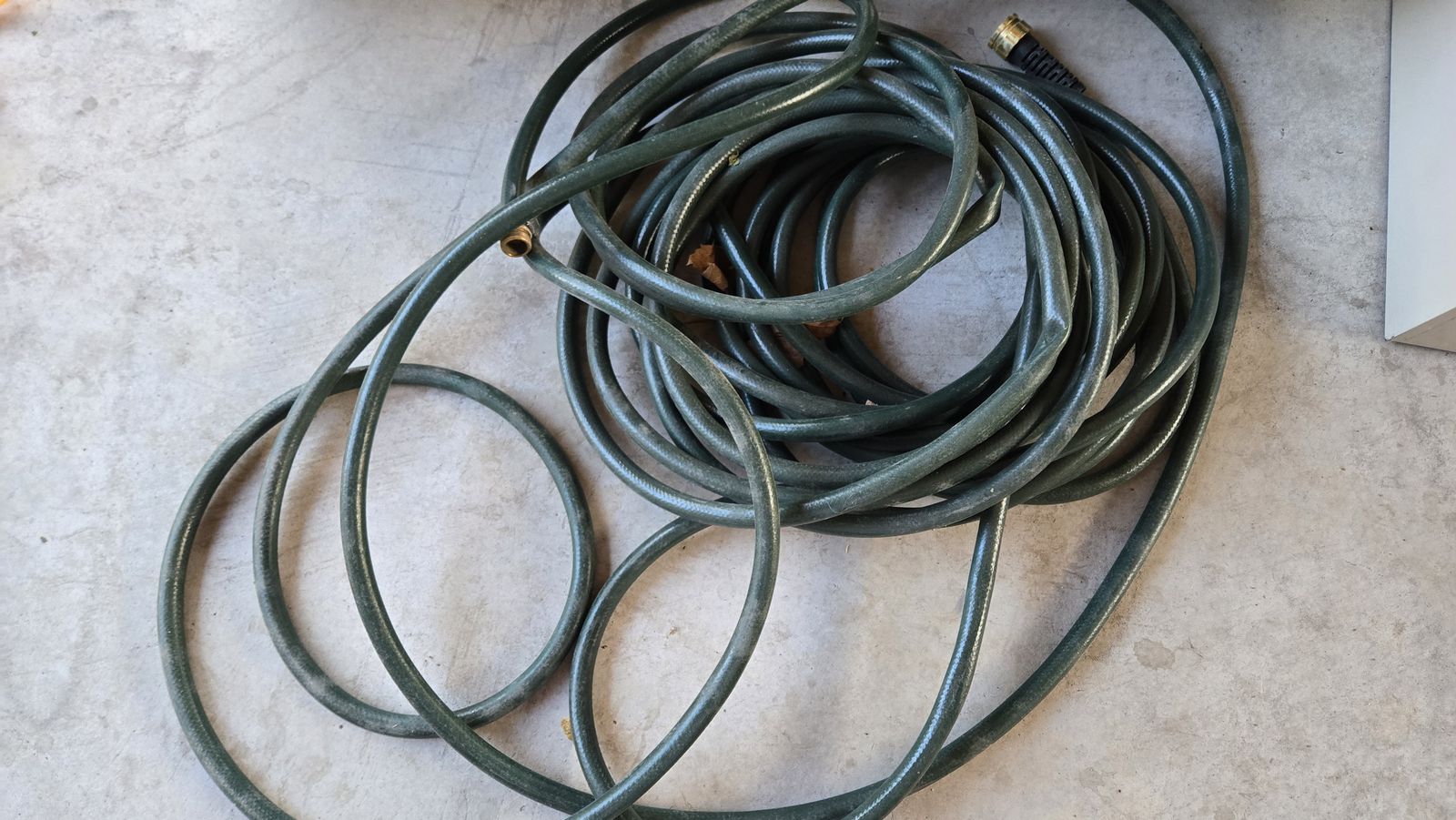 Garden Hose - Green, Used Condition