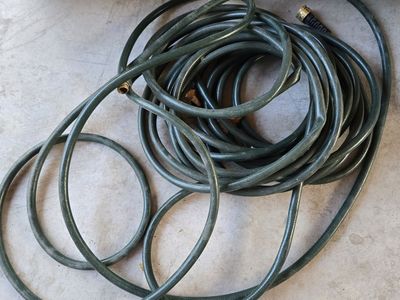 Garden Hose - Green, Used Condition