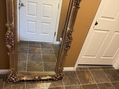 Large Ornate Gold Decorative Mirror – 58” x 35”