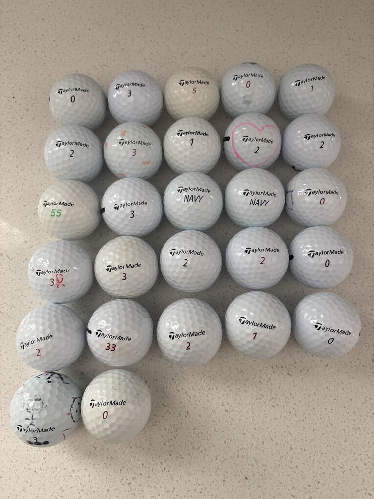 31 Used TaylorMade Golf Balls