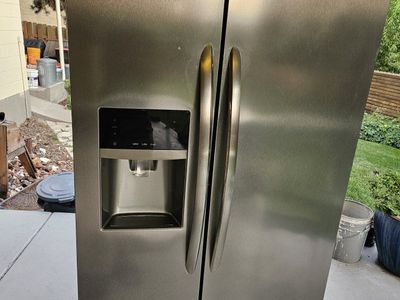 Frigidaire Gallery Side-by-Side Refrigerator Stainless Steel - 35 5/8" W, Ice & Water Dispenser