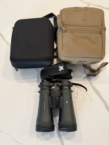 Vortex Diamondback 12x50 Binoculars – Excellent Condition with Hard Case & Marsupial Harness – Tooele