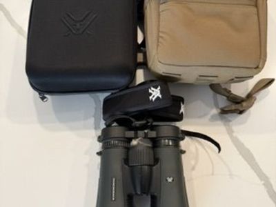 Vortex Diamondback 12x50 Binoculars – Excellent Condition with Hard Case & Marsupial Harness – Tooele
