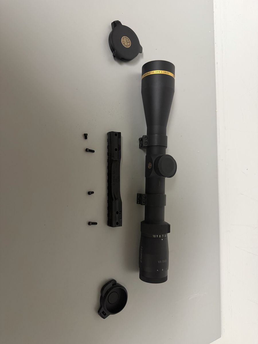 Leupold VX-5HD 2-10x42 Rifle Scope with Mount & Lens Covers