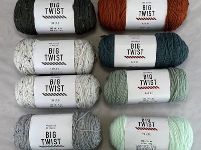 11 New Big Twist Yarn Skeins – Assorted Colors – Joann