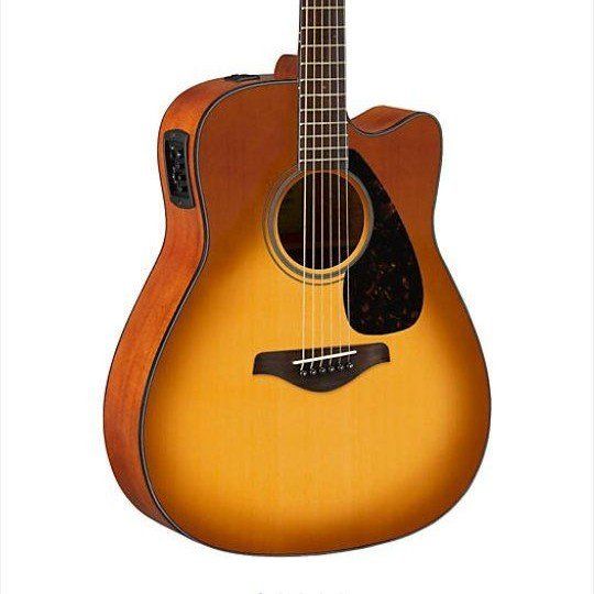 PRICE REDUCED!!!!!
Yamaha FGX800C Acoustic-Electric Guitar - Sand Burst - 6-String Acoustic With Cahaya Thick Padded Gig Bag