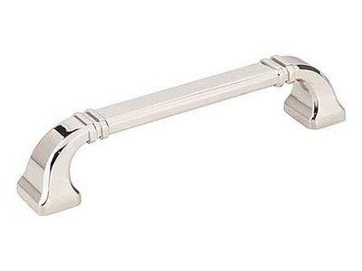 Zinc Cabinet Pull Handle, Ella Series, Polished Nickel Finish,128mm C/C - 5 13/16" L - box of 10