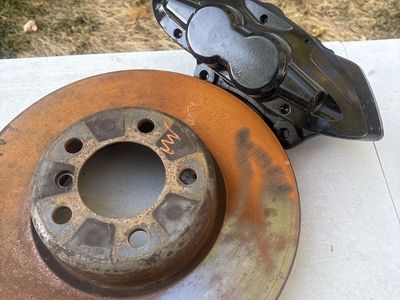 Used Car Brake Rotor and Caliper with Pads
