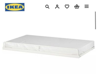 IKEA VITVAL White Underbed Trundle Frame