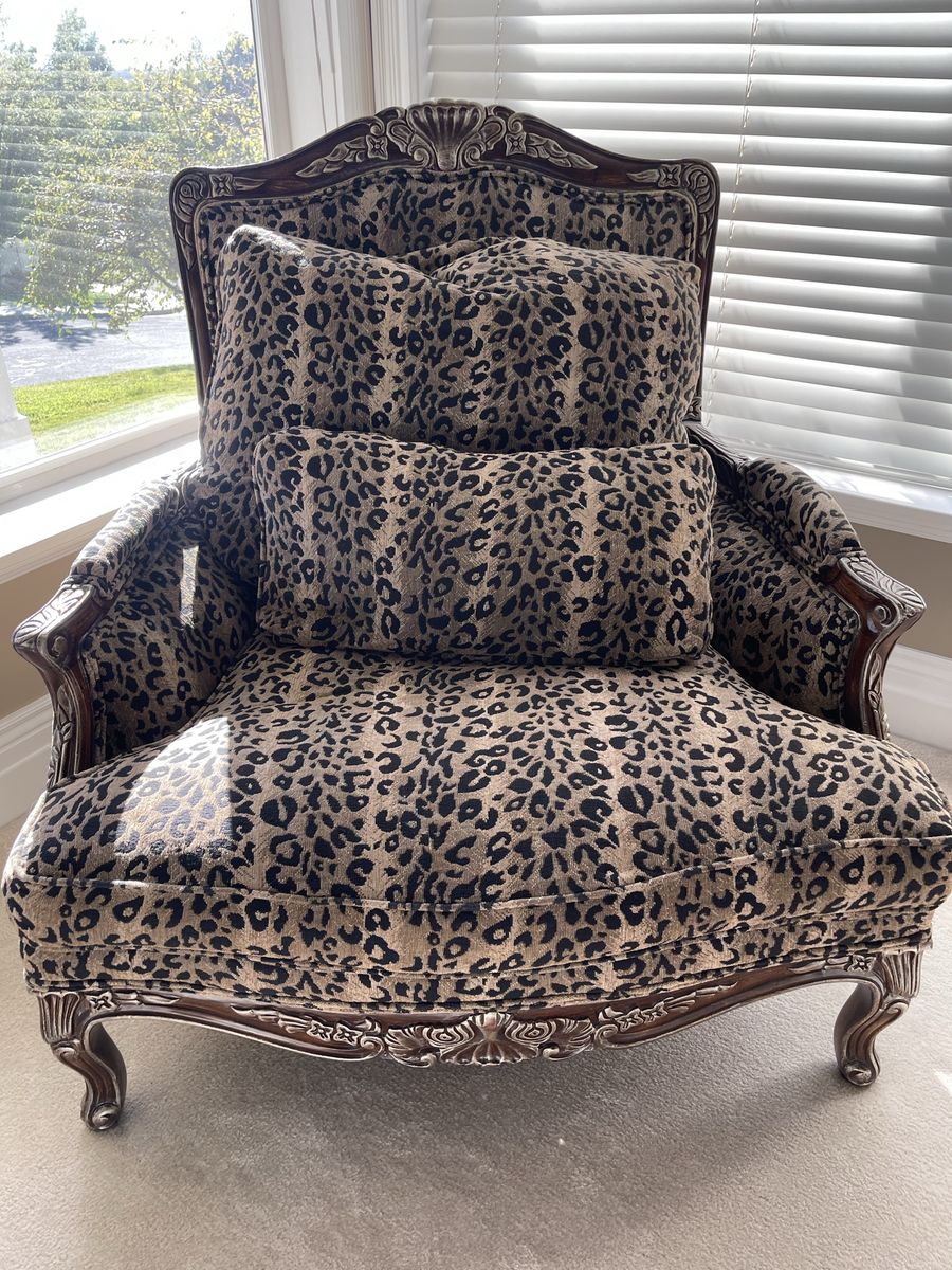 Oversized Leopard Chair