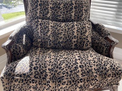 Oversized Leopard Chair