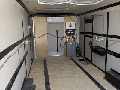 Custom cargo trailer with solar and ac