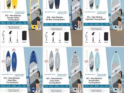 Multiple New in box 11ft paddle board
