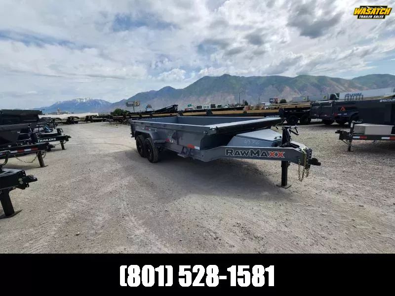 2025 RawMaxx 7x16 GDX Heavy Duty Scissor Lift Dump