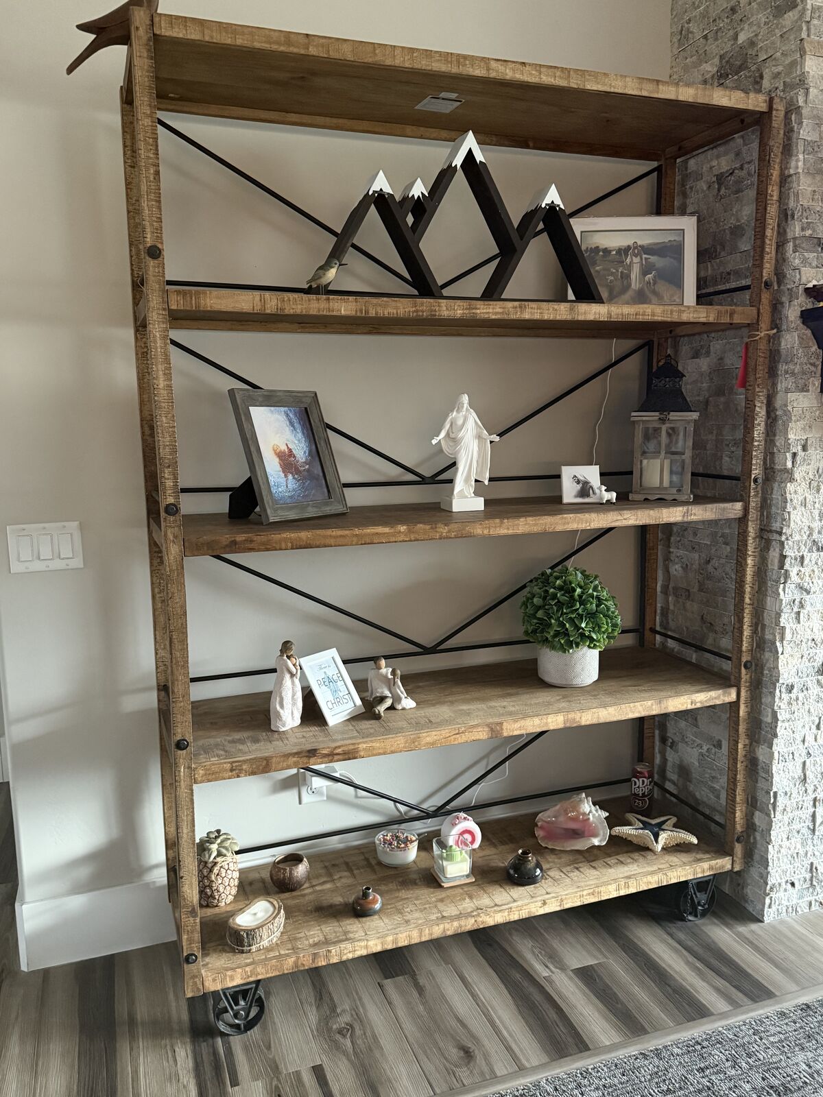 Farmhouse shelves