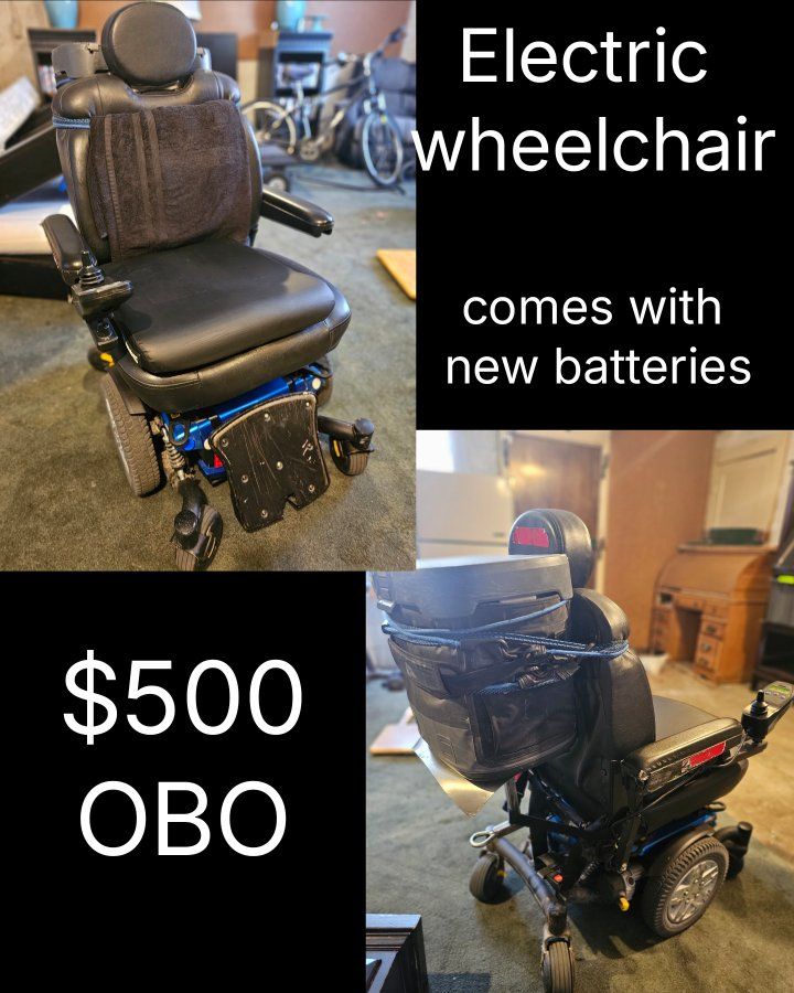 Electric Wheelchair - New Batteries Included