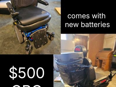 Electric Wheelchair - New Batteries Included