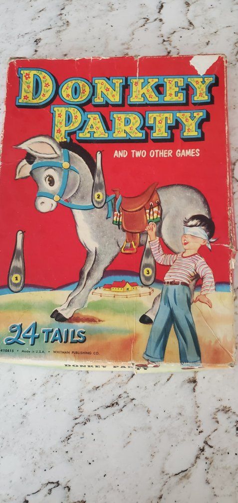 Vintage Whitman Donkey Party Game