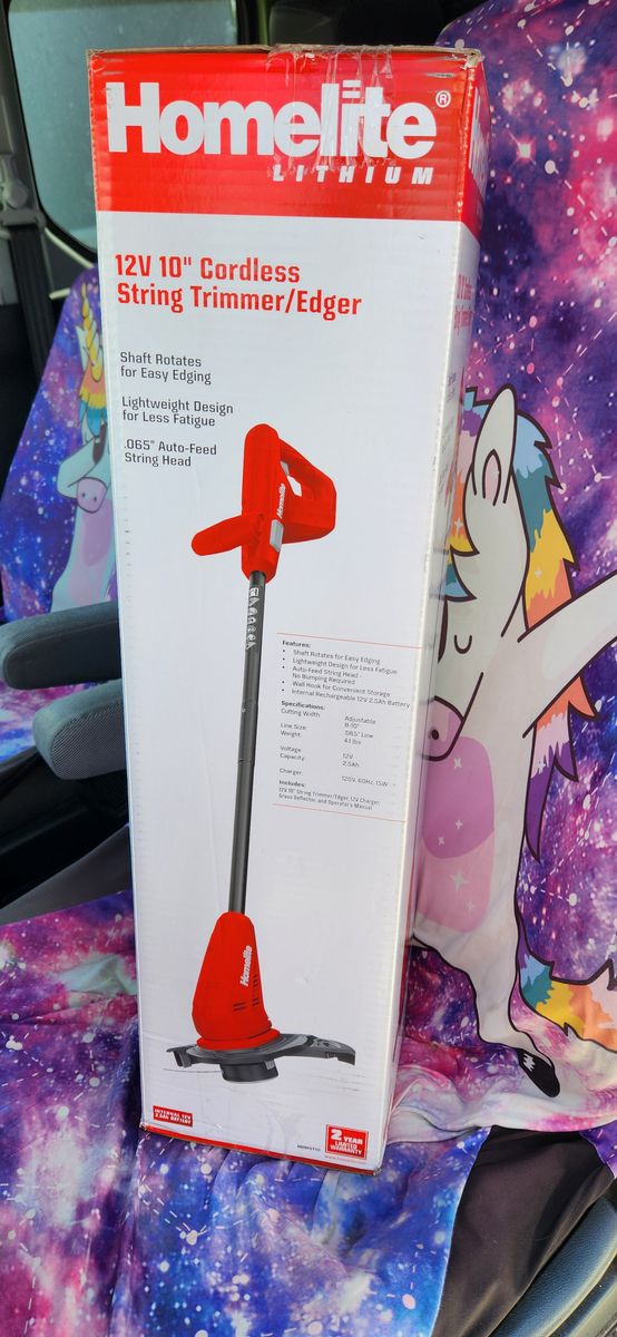 Brand new 12V Lithium 10 in. Cordless String Trimmer/Edger with Internal 2.5 Ah Battery and Charger