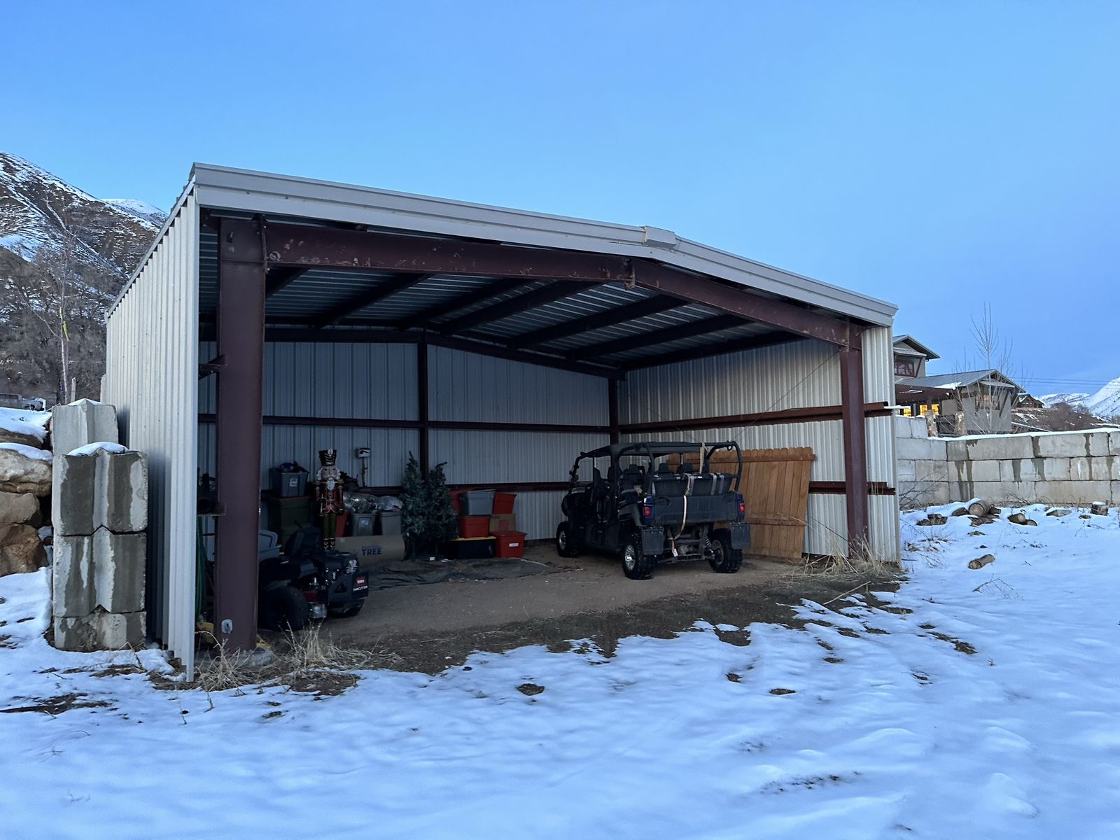 20x30 Steel shed
