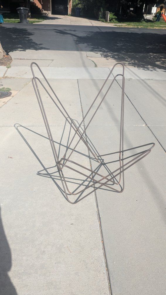 Vintage Metal Butterfly Chair Frame