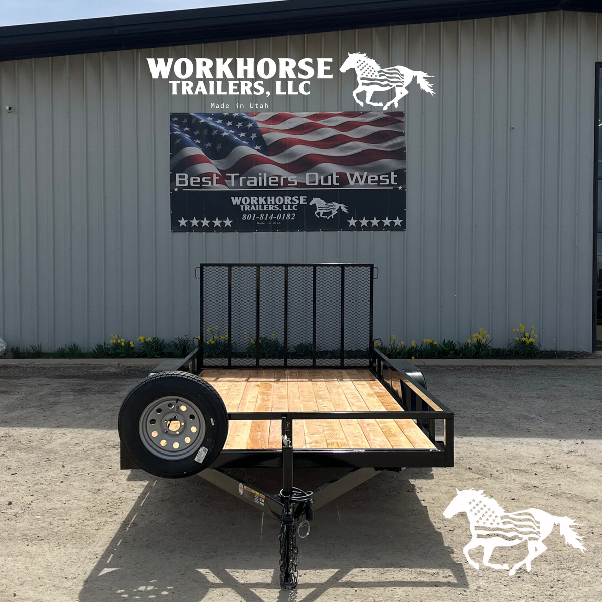 *NEW Workhorse Economy Special 7x14’ Trailer*SPARE TIRE INCLUDED*