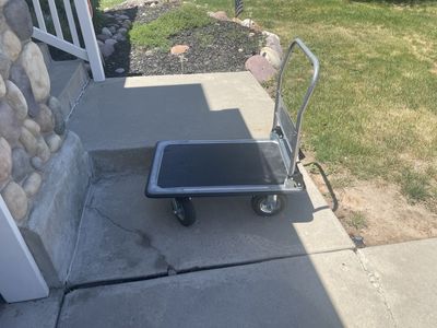 Heavy duty cart with rubber wheels