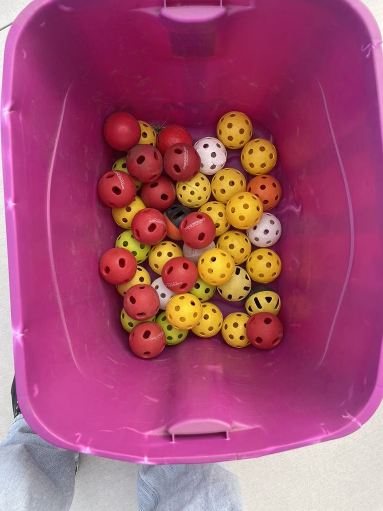 Bin Of Wiffle Balls