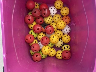 Bin Of Wiffle Balls