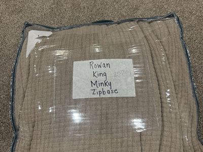 Beddys KING Rowan minky Zipbase