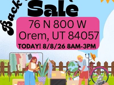 TODAY Yard Sale 8-3pm