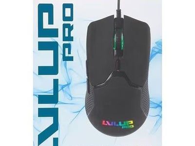 LVLUP Pro Gaming Mouse with 6ft Braided Cable, Black