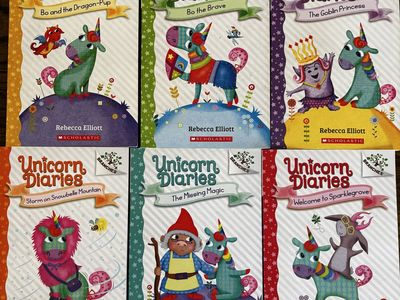 Unicorn Diaries by Rebecca Elliott Scholastic Branches Kids Chapter Book Set of 6