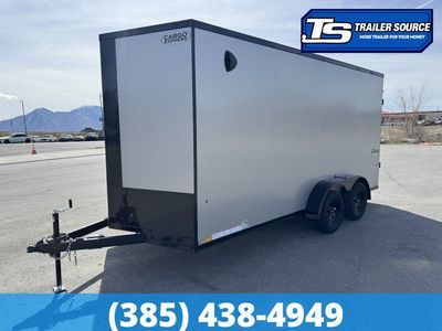 7x16 Cargo Express EX Series DLX Enclosed Cargo Trailer - 7'0" Interior - 7K GVWR - .080 PolyCor, Alloy Wheels, Black Out