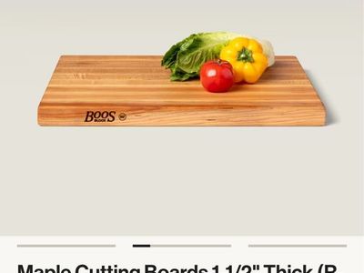 NWT John Boos Maple Cutting Board 20x15 + Maintenance Pack