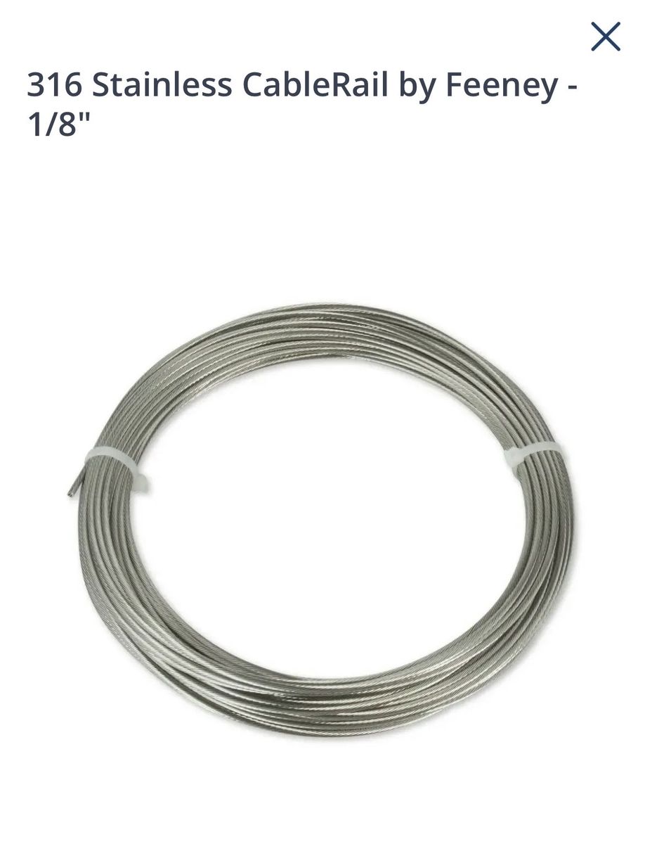 1/8" Stainless Steel Cable