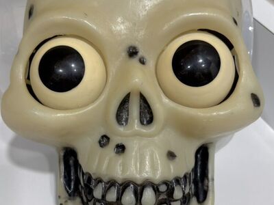 Vintage Halloween Talking Skull