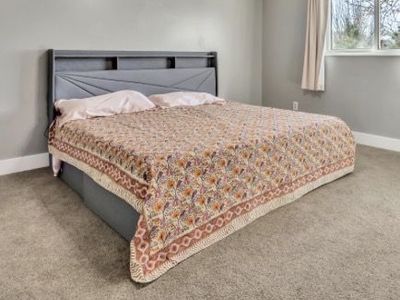 King Size Purple Mattress And Bed Frame - New !