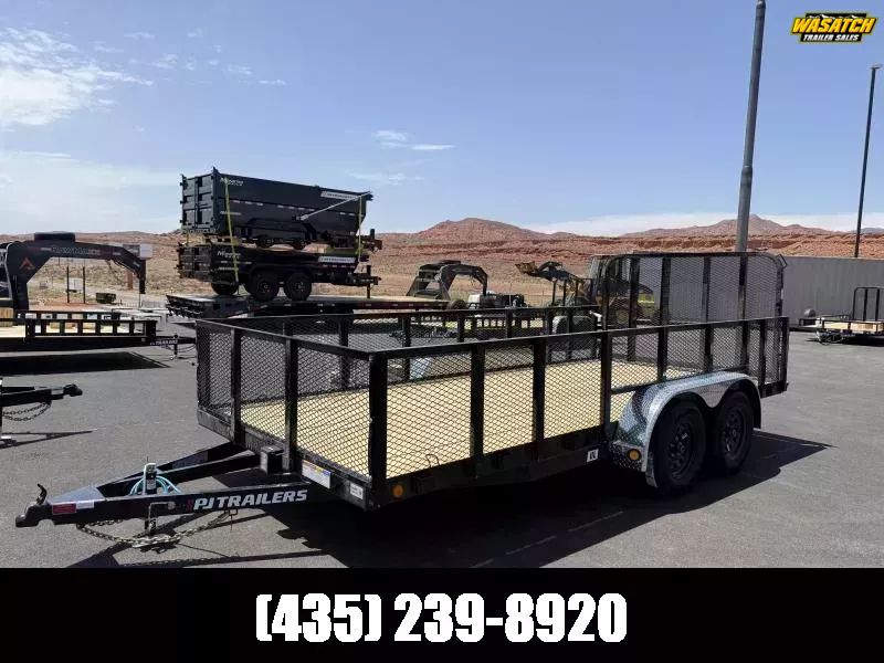 2026 PJ Trailers 7X16 10K UL TANDEM CHANNEL LANDSC