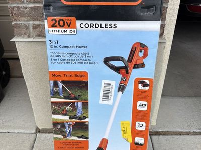 BLACK+DECKER 20V MAX 3-in-1 Cordless 12 in. Compact Mower